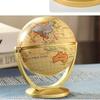10cm Retro Globe 360 Rotating Earth World Ocean Map Ball Antique Desktop Geography Learning Education Home School Decoration