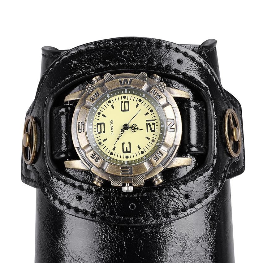 Средневековый стимпанк наручные часы из искусственной кожи механическое снаряжение часы наручные доспехи лучник реквизит рыцарь ретро браслет аксессуары для мужчин