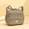 Large Capacity Water-Repellent Nylon Bag Women's Shoulder Crossbody Bag Multi-Pocket Middle-Aged Mother Bag