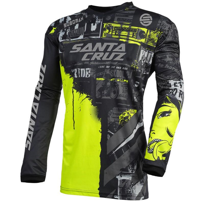 Mens Off-Road Motorcycle Riding Suit Mountain Bike Downhill Jersey Breathable Quick-Dry Cycling Apparel