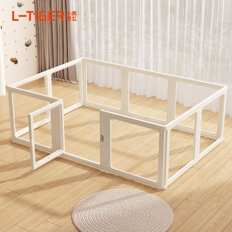 Clear Acrylic Indoor Dog Fence for Small Pets - Safety Enclosure & Dog House