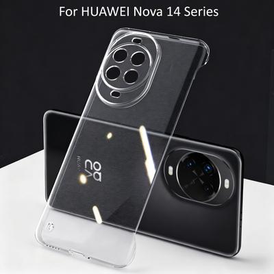 Для Huawei Nova 14 13 12 11 10 9 8 Pro Ultra SE Безрамочный ПК Чехол для телефона nova14 13pro 12ultra Прозрачная Ультратонкая Задняя Крышка Чехол