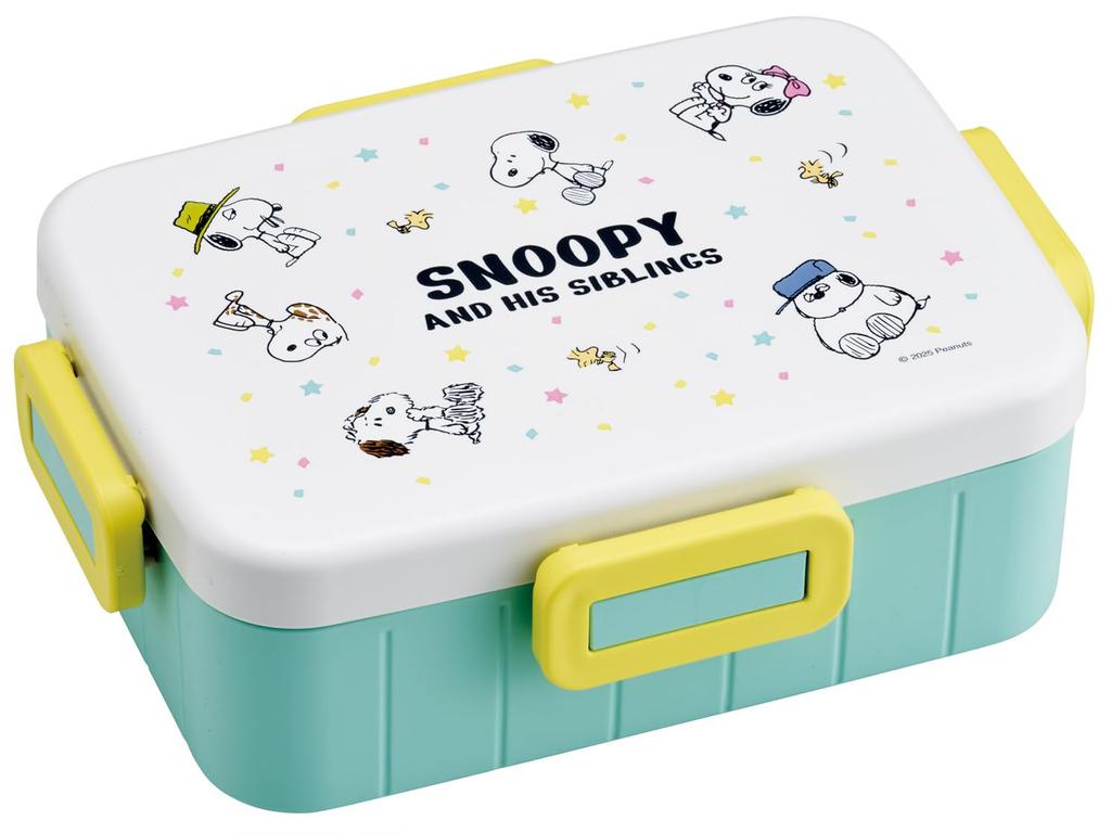 Skater Ланч-бокс с 4-точечным замком 650 мл Антибактериальный ланч-бокс Сделано в Японии Снупи Воздушный шар YZFL7AG-A