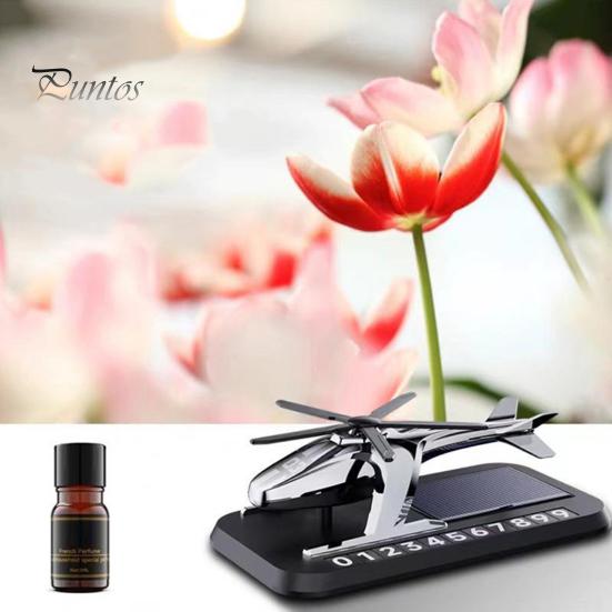 Вращающийся ароматерапевтический освежитель воздуха для автомобиля на солнечной энергии с номером телефона в форме вертолета, диффузор эфирных масел, украшение интерьера