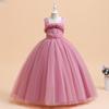 European & American Girls' Floor-Length Birthday Flower Dress