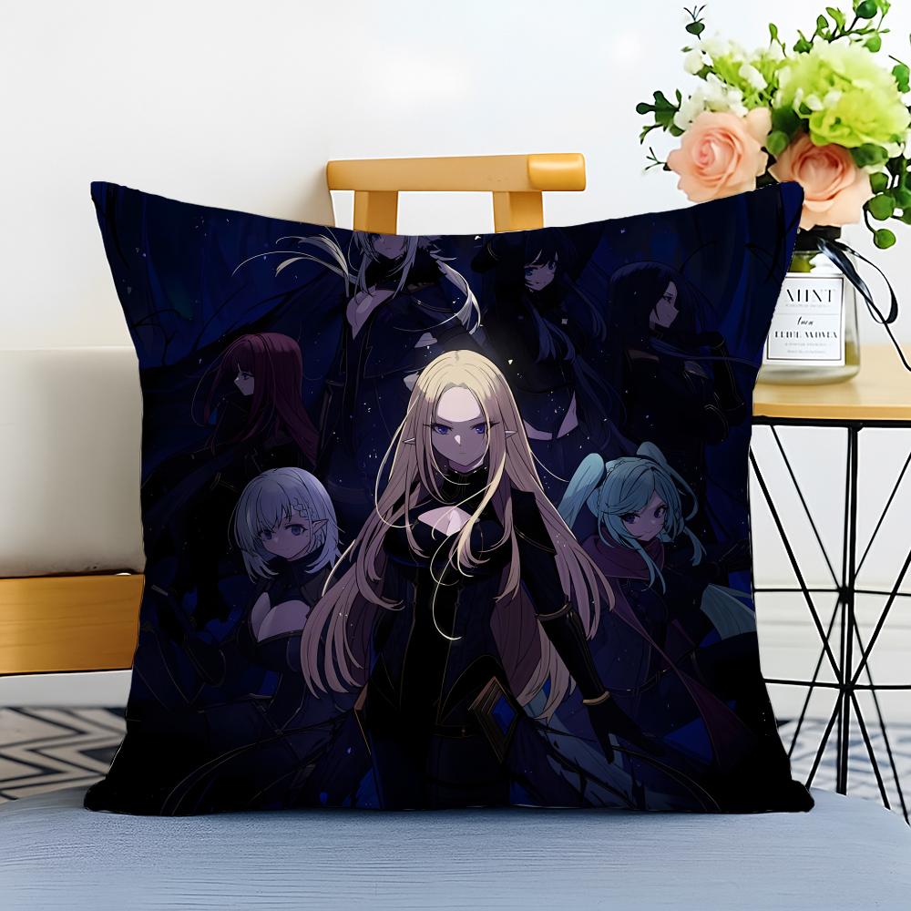 TThe Eminence in Shadow Cushion Cover Washable Linen Pillowcase Soft for Sofa Bed Cozy Home Room Decor