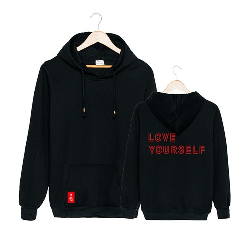 Kpop Bts World Tour Love Yourself Hoodie Cap Sweatshirt Featuring Iconic Members Jimin Suga Jin V For Fans