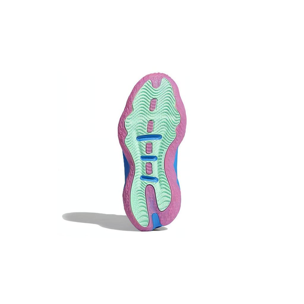 adidas Детские кроссовки Dame 8 J Battle Of The Bubble синие Blue-Rush Pulse-Mint GY2916