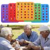 Bingo Game Cards 5 Pcs Reusable Logic Thinking Ability Game With Shutter Slide Windows For Home Adults Parties Celebrations