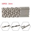 10pcs Drill-Bit 3mm High Speed Steel Micro Drilling Auger Bit For Electric-Drill