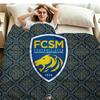 FC SOCHAUX Print Flannel Blanket High Quality Warm Comfortable Cover for All Seasons Perfect for Gifts Home Decor
