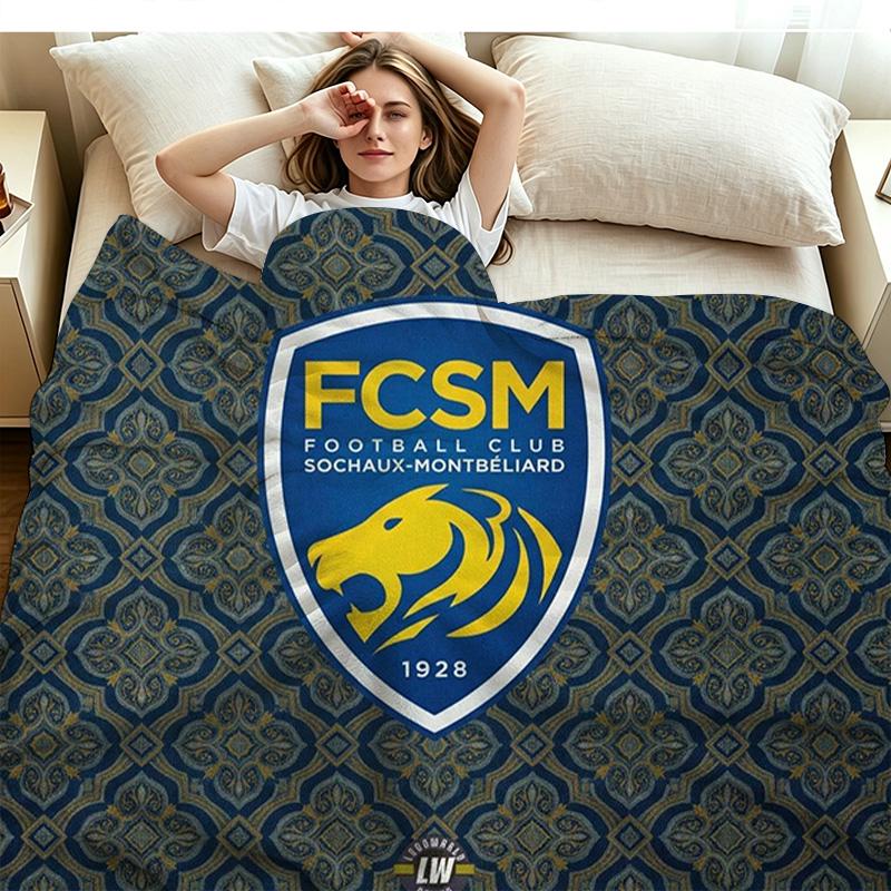 FC SOCHAUX Print Flannel Blanket High Quality Warm Comfortable Cover for All Seasons Perfect for Gifts Home Decor