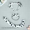 Spotted Dog Ears Headband Plush Simulation Animal Ears Comic Show Performance Props Cartoon Headgear Hair Accessories