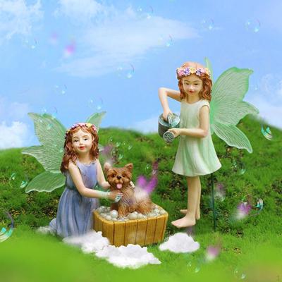 Миниатюрная статуя сказочного сада, статуэтка, фигурка из смолы, фея