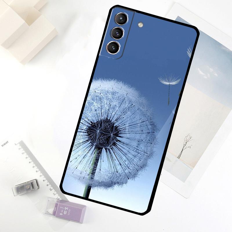 Dandelion Flowers Phone Case For Samsung Galaxy S25 S24 S23 S22 S21 S20 Ultra S9 S10 Plus S23 FE S25 FE Cover