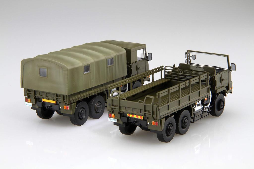 Fujimi Models Военная Серия 22 Сухопутные Силы Японии 3 Грузовика Пластиковый Модельный Комплект ML22 1/72 Нет. Самооборона 1/2 тонны (Набор 2)