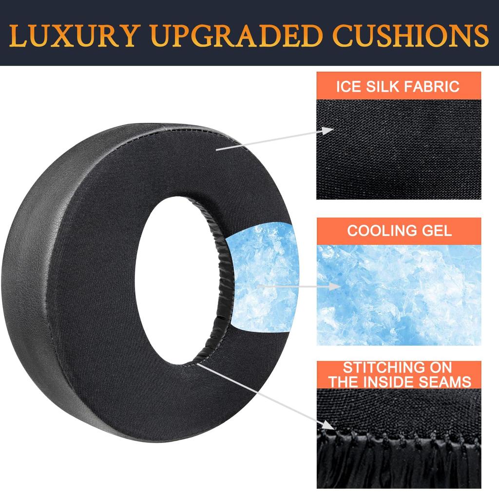 SOULWIT Cooling Gel Pad Ear Pad Replacement Compatible with Sony Gold Wireless Playstation PS4 Gaming Headset 2014 Edition Model Head Pad Cooling Pad