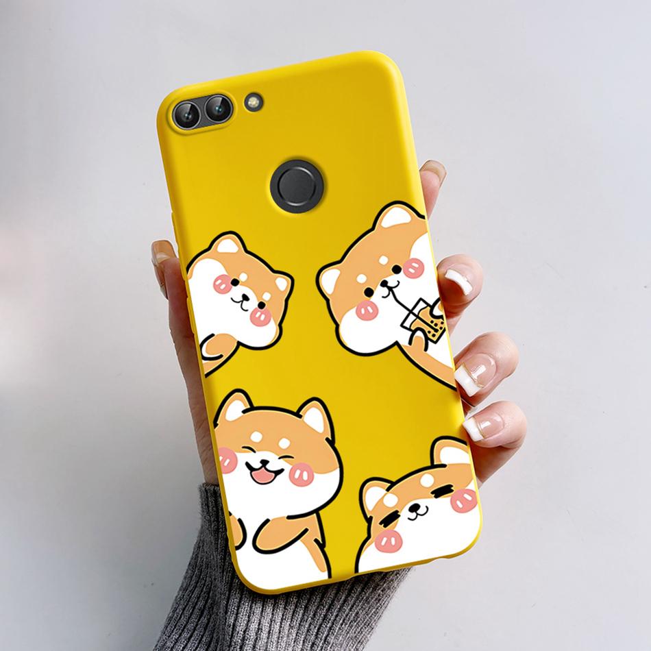 Для Huawei P Smart 2018 Чехол Милый Кот Медведь Мультяшная Лягушка Мягкая Обложка Для Huawei P Smart FIG-LX1 5.65 дюйма Чехол Coque Fundas Shell