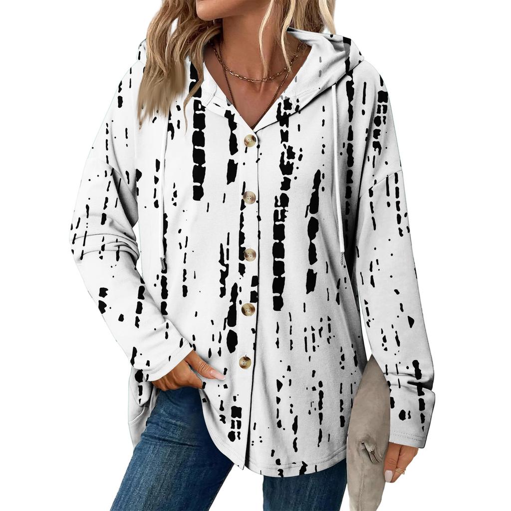 Женское модное повседневное пальто реглан с длинным рукавом и кулиской, винтажное пальто с капюшоном на пуговицах