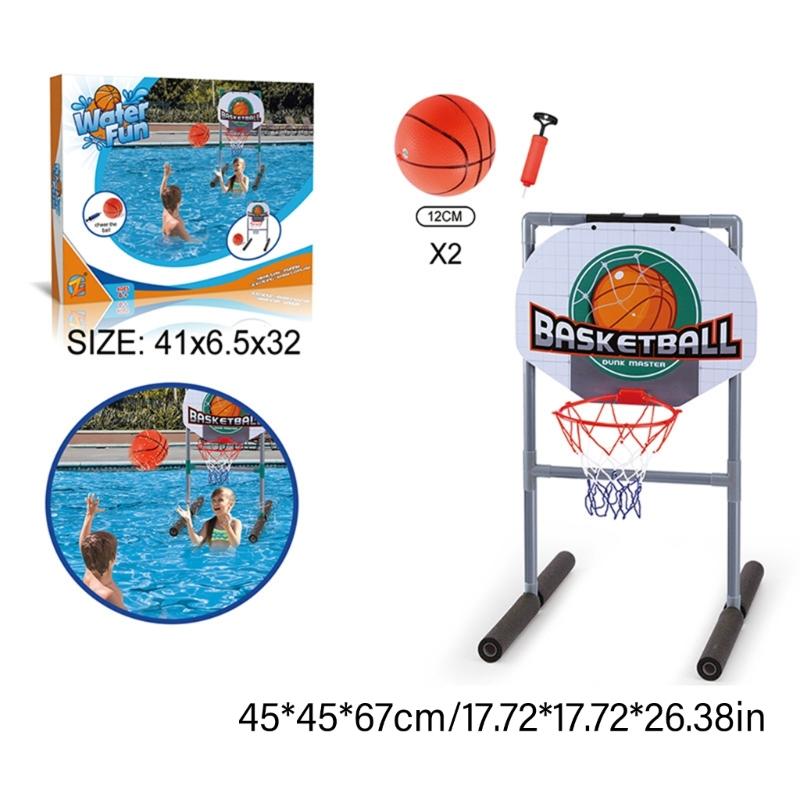 Floating Hoop Targets Goal Poolsides Water Pool Basketball Football Goal Net