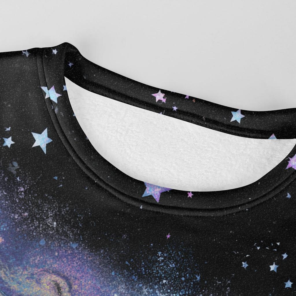 Мужская толстая теплая толстовка с флисовой подкладкой и круглым вырезом