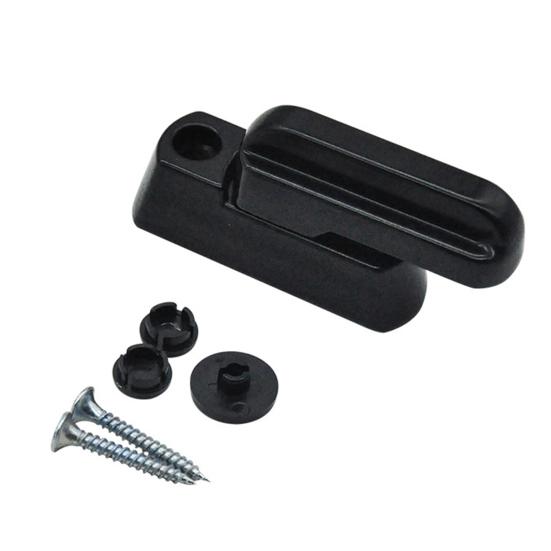 1 комплект оконного замка, стабильный, простой в установке, противоугонный, из цинкового сплава, Т-образный оконный предохранительный замок, товары для дома