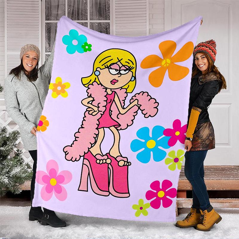 Lizzie McGuire Theme Printed Blanket - Perfect for Couch, Bed, Travel & Outdoor Use | Machine Washable, Cozy & Durable.