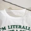 Kids Girls Summer Clothes Short Sleeve T Shirt and Shorts Set Bow Letter Print Casual Outfit