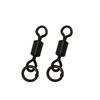 50 шт. высокопрочный рыболовный соединитель черный вращающийся вертлюжок рыболовные снасти аксессуары