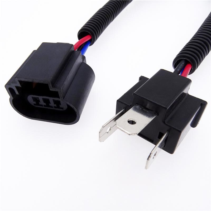 1 пара для H4 «папа» на H13, автомобильная USB-разъема, автомобильный светодиодный кабель для преобразования фар, соединительный провод, автомобильный адаптер для косичек, аксессуары для проводов