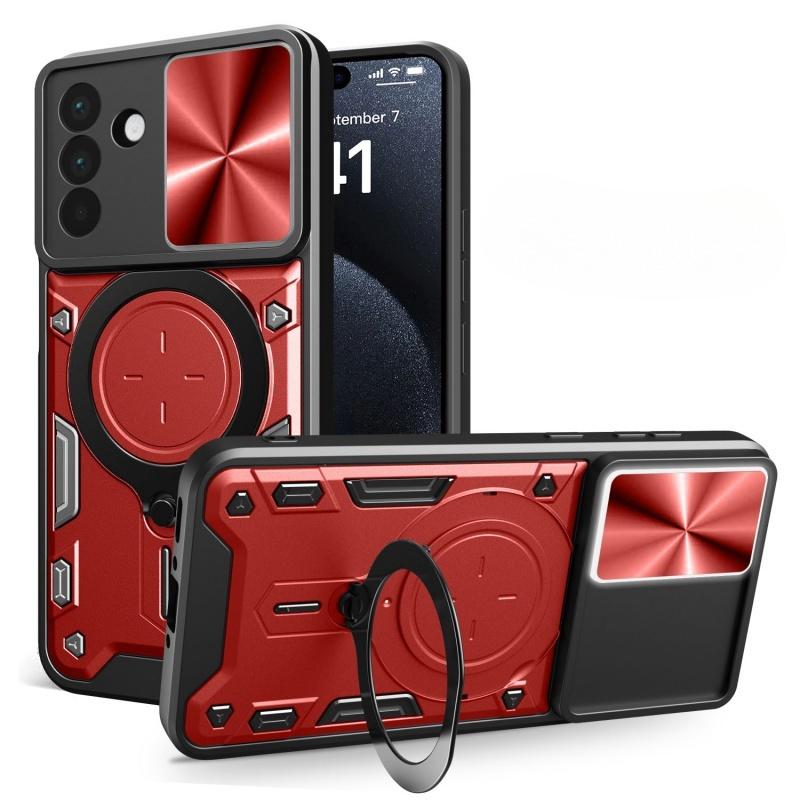 Для Samsung Galaxy S25 S24 Plus 23 Ultra Чехол Магнитный держатель Кольцо Броня Противоударные чехлы для Samsung A73 A72 A71 A56 Задняя крышка