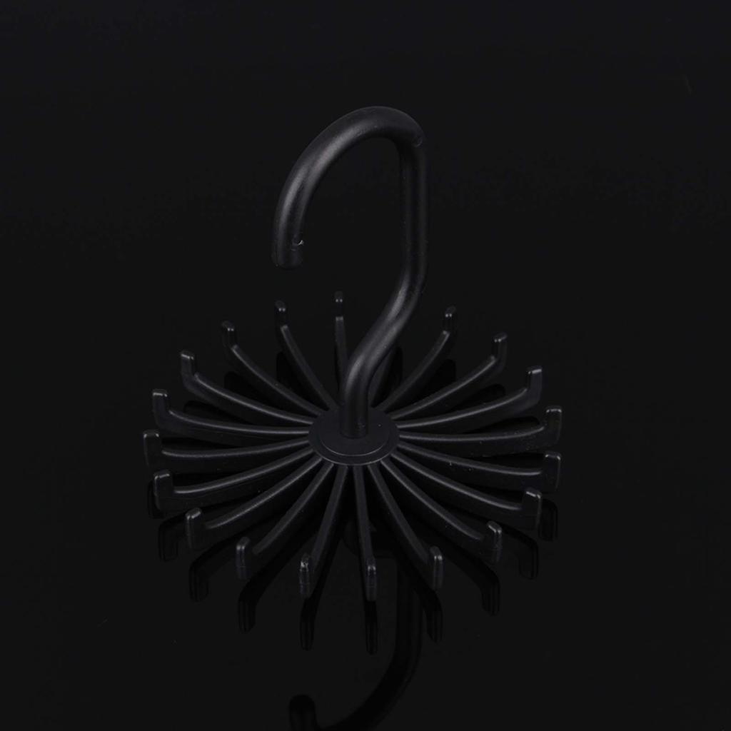 Регулируемая вращающаяся вешалка для галстуков, 20 крючков, шейный ремень, держатель для шарфа, органайзер