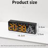 Digital Alarm Clock USB Powered TEMP Date Week Auto Dimmer DST Table Clock 12/24H Timing Countdown Electronic LED Alarm Clock