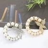 Exquisite Rhinestone And Pearl Butterfly Chest Flower Brooch For Women Korean Fashion Statement Piece