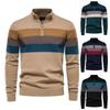 Autumn New Half Zipper British Long Sleeve Men's Sweater