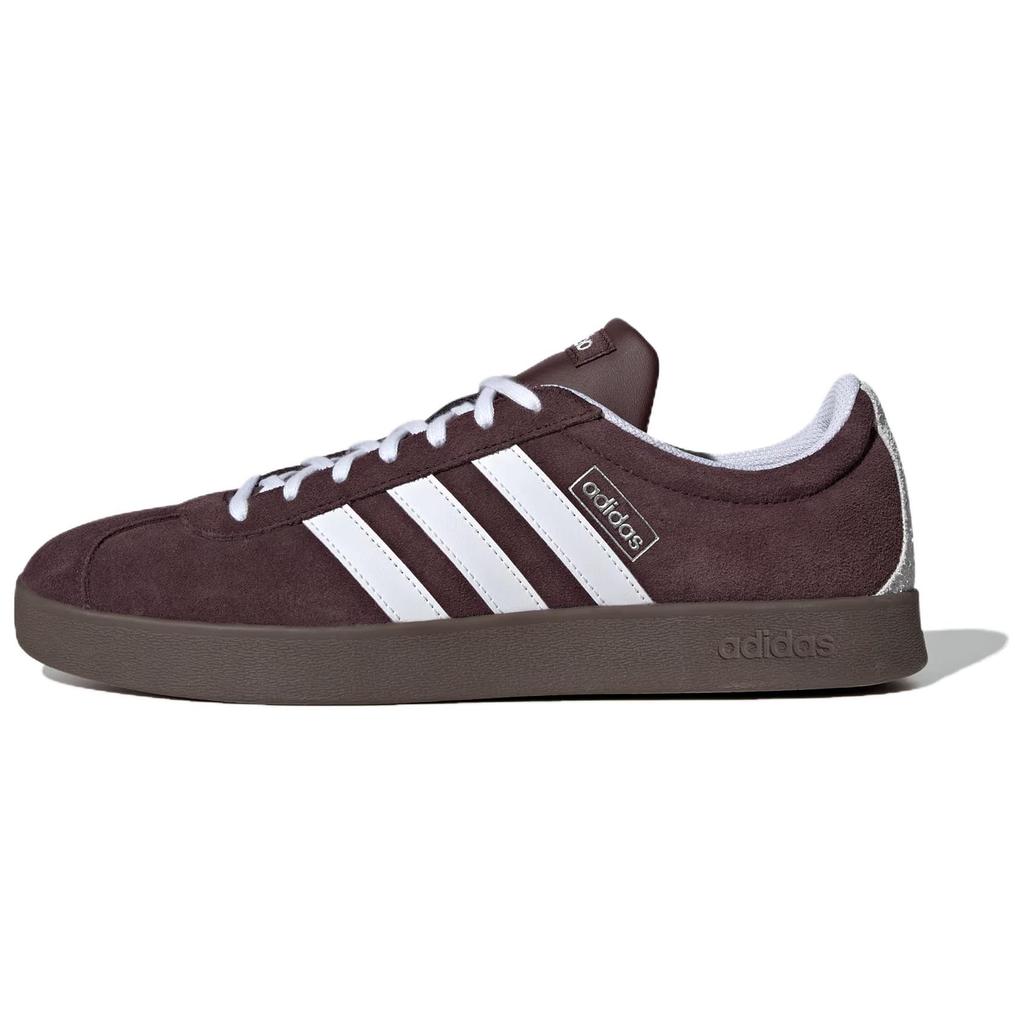 Adidas VL Court 2.0 Shadow Brown Unisex Sneakers Cloud-White Gum JR8318