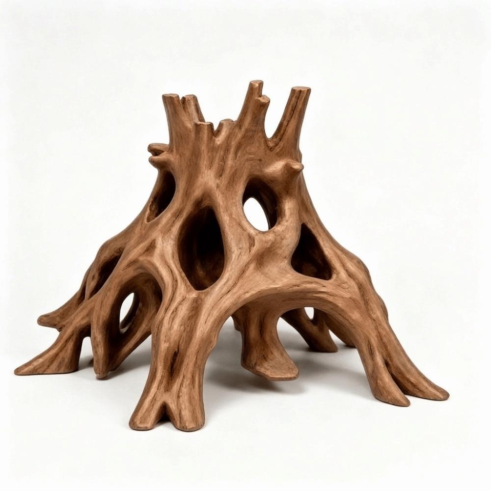 Tree Trunk Fish Shrimp Hiding Cave Plastic Tree Root Caves Fish Tank Landscaping
