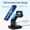 5-in-1 Mobile Phone Wireless Charger Magnetic Clock Wireless Charger Watch Wireless Headset Desktop