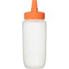 Kanda Kan Dressing Shaker, Polypropylene, 400cc, Made In Japan, Tsubame-Sanjo, Storage Container, Ketchup, Mayonnaise, Orange, 362033