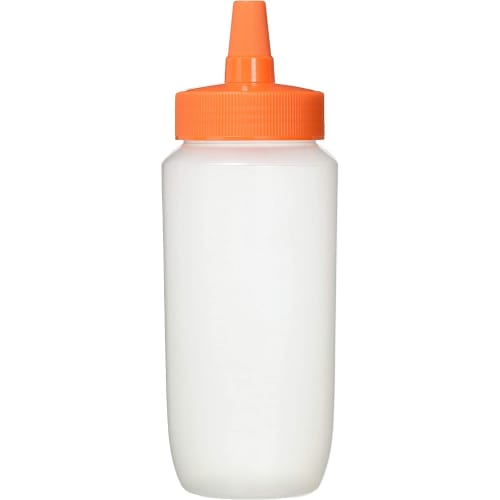 Kanda Kan Dressing Shaker, Polypropylene, 400cc, Made in Japan, Tsubame-Sanjo, Storage Container, Ketchup, Mayonnaise, Orange, 362033