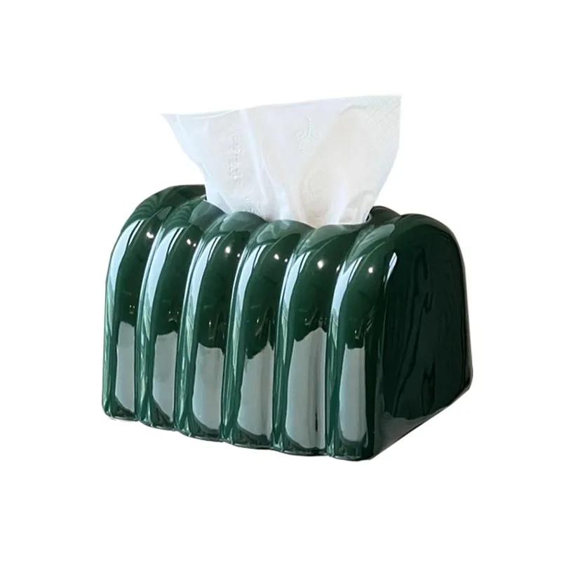Creative Arch Bridge Shape Tissue Box Cover High End Home Decor Storage Tissue Holder Living Room Decoration Tissue Boxes