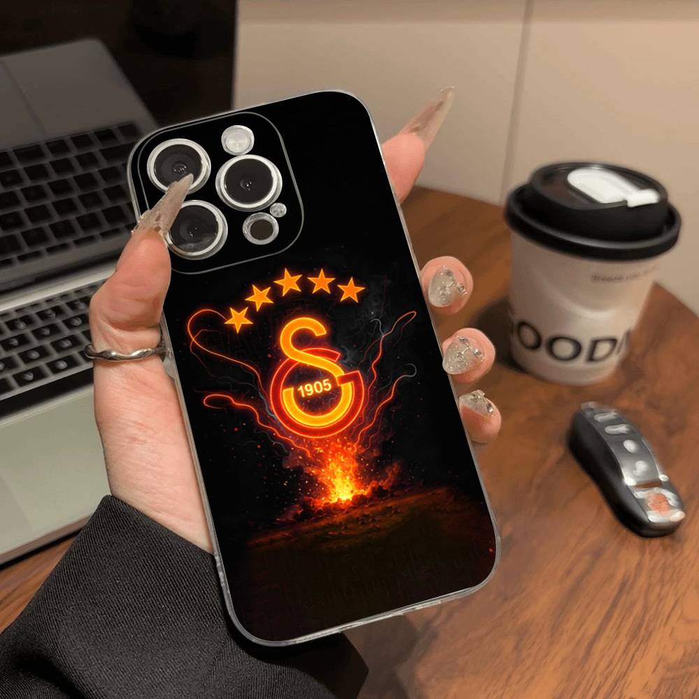 Футбольная команда Галатасарай Чехол для телефона для IPhone 17 16 15 14 13 12 11 Pro Max Plus Мягкий чехол Персонализированный Сделай сам