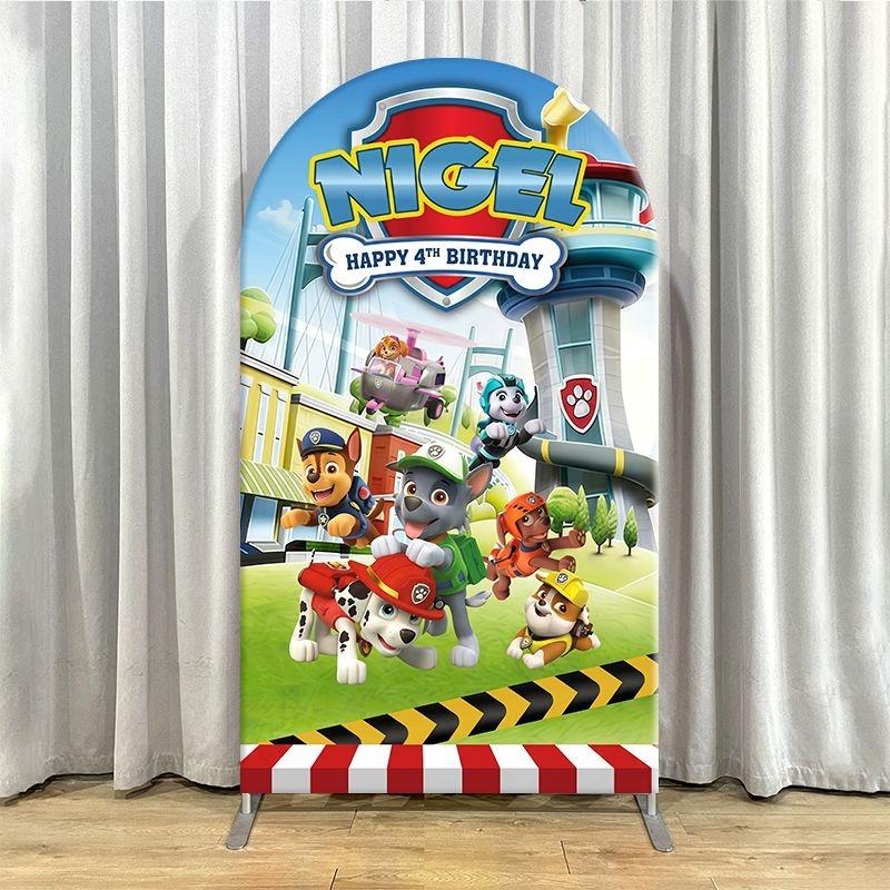  Arch Backdrop Cover Heavy Duty Fabric Custom Party Decoration Cartoon Character Celebration Photo Booth Decor Event