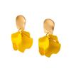 Stylish Drop Earrings Geometric Decoration Accessory Fashion Women Flower Petal Dangle