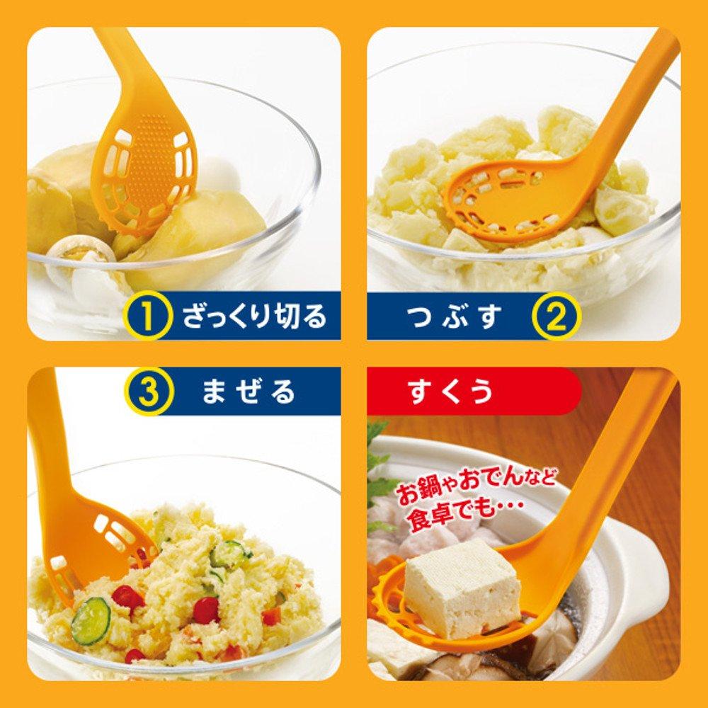 Marna K290Y Masher for Crushing and Yellow (Spoon Scooping) -