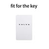 AABBJ1 1Pc Suede Leather NFC Card Key Fob Cover with Keychain for Volvo XC40 XC60 XC90 S60 S90 V50 V70 Full Protection Auto Accessories