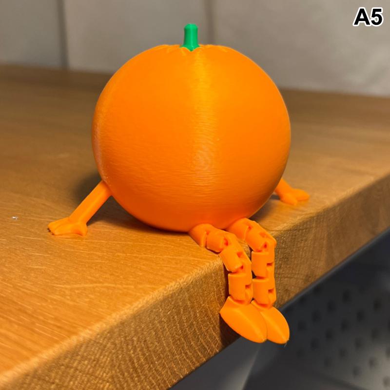 1 шт. 3D-печатные фигурки фруктов и овощей с подвижными суставами, дизайн лимона и банана, украшения для стола, декор для дома