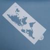 Lace Art Bakeware Plastic Template Cake Stencil World Map Cake Decorating Tool Fondant Molds