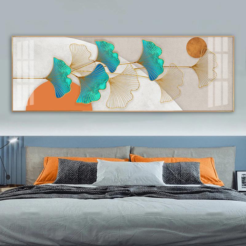 Картина с листьями гинкго, печать на холсте, плакаты на скандинавскую тему, настенные художественные фотографии для гостиной, современное абстрактное украшение для дома без рамки