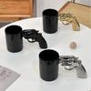 Игрушечный пистолет Керамическая кружка с револьвером Креативная Desert Eagle Военный стиль Высокодетализированная модель Питьевая кружка